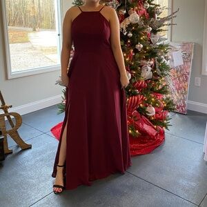 JJs House Burgundy Bridesmaid Dress - Sz 10